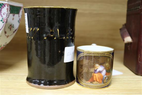 Bernard Leach. A St Ives pottery ALE mug, 13cm